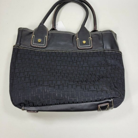 Tommy Hilfiger Handbag Purse NWT Black / Purple Logo 2007 - Picture 5 of 11